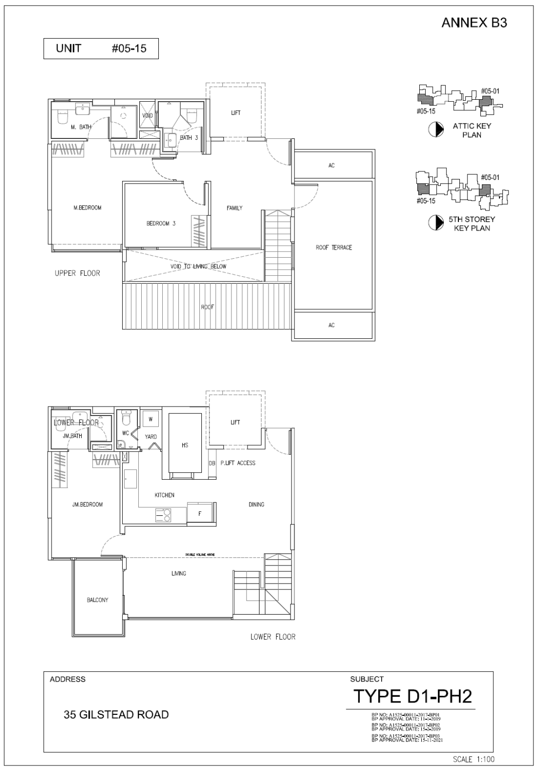 35 Gilstead Penthouse #05-15 Floor Plan